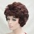 baratos Perucas Sintéticas sem Touca-Synthetic Wig Curly Wavy Curly Wig Short Auburn Synthetic Hair Women&#039;s Brown