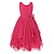 baratos Vestidos de Festa-Infantil Pouco Para Meninas Vestido Sólido Festa Multi Camadas Laço Branco Roxo Vermelho Sem Manga Vintage Vestidos Verão Delgado