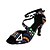 olcso Latin cipők-Női Latin cipők Bőrutánzat Fém csat Szandál / Magassarkúk Csat Személyre szabott sarok Személyre szabható Dance Shoes Fekete / Professzionális