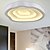 abordables Luces de techo-Lámpara de techo de atenuación led sin electrodos de 52 cm característica moderna para sala de estar de metal led dormitorio comedor