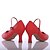 abordables Zapatos de salón y de baile moderno-Mujer Zapatos de Baile Latino Semicuero Hebilla Suela Completa Hebilla Tacón Personalizado Personalizables Zapatos de baile Blanco / Negro / Rojo / Interior / EU39