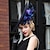 voordelige Hoeden &amp; Hoofdstukken-fascinators kentucky derby hoed vlas hoge hoed sinamay hoed bruiloft casual melbourne cup elegant romantisch brits met bloem hoofddeksel hoofddeksels