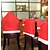 abordables Decoraciones navideñas-La silla de la Navidad 6pcs cubre decoraciones de la Navidad