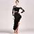 cheap Dancewear-Latin Dance Top Draping Women&#039;s Training Performance Long Sleeve Lace Tulle