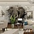 cheap Animal Wallpaper-Mural Wallpaper Wall Sticker Covering Print Adhesive Required 3D Effect Elephant Animal Canvas Home Décor