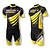 cheap Men&#039;s Clothing Sets-SPAKCT Men&#039;s Short Sleeve Cycling Jersey with Shorts Yellow Bike Shorts Jersey Padded Shorts / Chamois Breathable 3D Pad Quick Dry Ultraviolet Resistant Sports Polyester Spandex Curve Mountain Bike