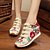 cheap Women&#039;s Sneakers-Women&#039;s Shoes Canvas Winter Spring Summer Fall Comfort Novelty Embroidered Shoes Oxfords Walking Shoes Flat Heel Round Toe Buckle Flower