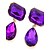 cheap Earrings-Women&#039;s Cubic Zirconia Stud Earrings Drop Earrings Pear Cut Emerald Cut two stone Drop Ladies Fashion Cubic Zirconia Earrings Jewelry Purple / Screen Color / Dark Green For