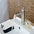 billige Baderomskraner-Baderom Sink Tappekran - Standard Nikkel Børstet Centersat Enkelt Håndtak Et HullBath Taps