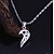 cheap Necklaces-Men&#039;s Women&#039;s Sterling Silver Pendant Necklace - Initial Jewelry Fashion Necklace For Wedding Party Daily Casual