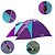 זול אוהלים וסככות-4 איש אוהל בקתה משפחה אוהל קמפינג חיצוני עמיד מוגן מגשם מאוורר היטב שלוש שכבות עמוד Dome קמפינג אוהל 1000-1500 mm ל דיג צעידה חוף פּוֹלִיאֶסטֶר אוקספורד אלומיניום / קל במיוחד (UL)