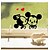 cheap Decorative Wall Stickers-Cartoon Wall Stickers Living Room, Pre-pasted PVC Home Decoration Wall Decal 12*9cm