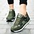 cheap Women&#039;s Athletic Shoes-Unisex Shoes Cowhide Spring / Summer / Fall Light Soles / Couple Shoes Athletic Shoes Walking Shoes Platform Round Toe Lace-up Green