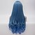 levne Kostýmová paruka-syntetická paruka cosplay paruka přírodní vlna paruka přírodní vlna dlouhá modrá syntetické vlasy dámská modrá