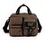cheap Crossbody Bags-Unisex Bags PU Canvas Messenger Bag Metallic for Casual Sports Outdoor Office &amp; Career Professioanl Use All Seasons Black Gray Coffee