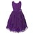 abordables Robes de fête-Robe Fille Enfants Petit Couleur Pleine Soirée Multirang Noeud Violet Jaune Vert clair Coton Polyester Sans Manches Rétro Vintage Robes Eté Mince