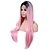 billige Syntetiske Lace-parykker i premiumkvalitet-Syntetisk Lace Front Parykker Lige Ret Blonde Front Paryk Pink Lang Pink Syntetisk hår Dame Natural Hairline Pink