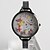 abordables Relojes de moda-Mujer Reloj de Pulsera Cuarzo Cuero Sintético Acolchado Negro / Blanco / Rosa Gran venta / Analógico damas Casual Dibujos Moda - Blanco Negro Fucsia