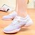 cheap Dance Sneakers-Women&#039;s Jazz Shoes / Dance Sneakers / Modern Shoes Fabric Split Sole Chunky Heel Non Customizable Dance Shoes White / Black / Indoor