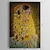 baratos Pinturas Famosas-pintura a óleo pintado à mão vertical famoso clássico moderno tradicional lona esticada