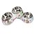 baratos Dog Bowls &amp; Feeders-Cat Dog Bowls &amp; Water Bottles Stainless Steel Waterproof Cartoon Rainbow Bowls &amp; Feeding