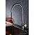 abordables Mitigeurs avec spray-Robinet de Cuisine - Mitigeur un trou Nickel brossé Pull-out / Pull-down / Grand / Haut Arc Set de centre contemporain / Décoration artistique / Rétro / Moderne Kitchen Taps