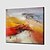 olcso Olajfestmények-Hang festett olajfestmény Kézzel festett - Absztrakt Klasszikus / Modern Vászon / Nyújtott vászon