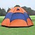 billige Telt, baldakiner og ly-Sheng yuan 4 personer Telt Utendørs Vanntett Pusteevne Ultraviolet-Resistant Dobbelt Lagdelt Stang Kuppel Telt 1500-2000 mm til Vandring Camping polyester Oxford 240*240*135 cm