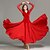 cheap Ballroom Dancewear-Ballroom Dance Dress Ruffles Women&#039;s Performance Long Sleeve Chiffon Velvet