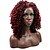 cheap Premium Synthetic Lace Wigs-Synthetic Lace Front Wig Kinky Curly Kinky Curly Lace Front Wig Medium Length Red Synthetic Hair Women&#039;s Natural Hairline Red