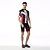 abordables Vêtements de cyclisme pour femmes-XINTOWN Maillot de Cyclisme Homme Manches Courtes Vélo Hauts/Top Séchage rapide Respirable Poche arrière Anti-transpiration Confortable
