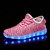 baratos Sapatos de Menina-Para Meninas Sapatos Tecido Outono Tênis com LED Tênis Caminhada LED para Preto / Azul / Rosa claro