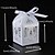 cheap Favor Holders-Round / Square / Cuboid Pearl Paper Favor Holder with Ribbons / Printing Favor Boxes - 50