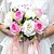 cheap Wedding Flowers-Wedding Flowers Bouquets / Unique Wedding Décor Special Occasion / Party / Evening Satin 11.02&quot;(Approx.28cm)