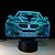 cheap Décor &amp; Night Lights-1PC Touch 7-Color Car Led Lamp 3D Light Color Vision Stereo Colorful Gradient Acrylic Lamp Night Light Vision