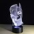 cheap Décor &amp; Night Lights-3D Nightlight Remote Control / RC Color-Changing Small Artistic LED Modern Contemporary 1 pc