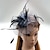 preiswerte Faszinator-Tüll-/Feder-/Netz-Fascinator, Kentucky-Derby-Hut/Kopfbedeckung mit Blumenmuster, 1 Stück, Hochzeit/besonderer Anlass/Pferderennen-Kopfbedeckung