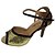 preiswerte Lateinamerikanische Schuhe-Damen Tanzschuhe Schuhe für den lateinamerikanischen Tanz Salsa Tanzschuhe Sandalen Maßgefertigter Absatz Maßfertigung Schwarz / Rot / Silber