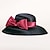 abordables Chapeaux de fête-Chapeaux Coiffure Sergé uni Chapeau Melon / Cloche Chapeau de soleil Mariage Saint Valentin Derby kentucky Course de chevaux Coupe de Melbourne Luxueux Elégant &amp; Luxueux Romantique Avec Tulipe