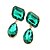 cheap Earrings-Women&#039;s Cubic Zirconia Stud Earrings Drop Earrings Pear Cut Emerald Cut two stone Drop Ladies Fashion Cubic Zirconia Earrings Jewelry Purple / Screen Color / Dark Green For