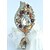 cheap Brooches-Gorgeous 4.33 Inch Gold-tone Topaz Rhinestone Crystal Flower Brooch Women Jewelry Art Deco