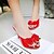 baratos Sandálias de mulher-Mulheres Sapatos Couro Envernizado Verão Chanel / Sapatos clube Sandálias Salto Agulha Peep Toe / Dedo Aberto Laço / Pérolas Sintéticas