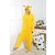 billige Kigurumi-pyjamas-Voksne Halloweentillbehör Ferie Smykker Kigurumi-pyjamas Pika Pika Patchwork Onesie-pyjamas Sjovt kostume Flanel Fleece Cosplay Til Damer og Herrer Jul Nattøj Med Dyr Tegneserie