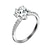זול Fashion Ring-טבעת יהלום סוליטר כסף זירקון סגסוגת נשים מסוגנן 6 7 8 / בגדי ריקוד נשים