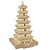 tanie Puzzle 3D-Drewniane puzzle Drewniane modele Wieża Znane budynki Chińska architektura profesjonalnym poziomie Drewno 1 pcs Dla dzieci Dla dorosłych Dla chłopców Dla dziewczynek Zabawki Prezent