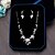 cheap Jewelry Sets-AAA Cubic Zirconia Wedding Party Special Occasion Daily Casual Zircon 1 Necklace 1 Pair of Earrings