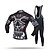 cheap Men&#039;s Clothing Sets-XINTOWN Men&#039;s Long Sleeve Cycling Jersey with Bib Tights Black Bike Pants / Trousers Jersey Bib Tights Breathable 3D Pad Reflective Strips Back Pocket Limits Bacteria Winter Sports Polyester Spandex
