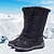 abordables Botas de montaña para la nieve-Mujer Botas de nieve Botas de invierno Cuero de Ante de Vaca Nailon Esquí Descenso Impermeable A prueba de resbalones Invierno