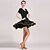 preiswerte Kleidung für lateinamerikanische Tänze-Latein-Tanz Kleider Damen Training / Leistung Milchfieber Kurze Ärmel Normal Kleid / Latintanz