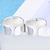 baratos Anéis-Mulheres Anéis de Casal Anel Prata Pedaço de Platina Estiloso Casamento Festa Jóias / Ocasião Especial